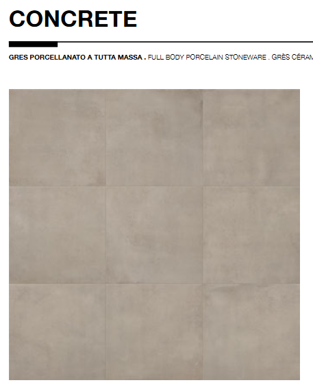 Infinity concrete Wax/Rett. 60x60 Cercom Ceramiche