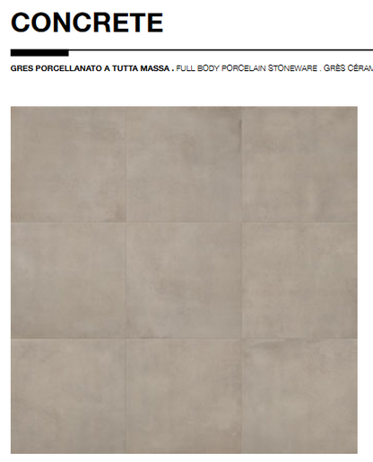 Infinity concrete Wax/Rett. 60x60 Cercom Ceramiche