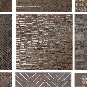 Costruire Lamiera Mix Ruggine S/8 25X25 Serenissima Ceramiche