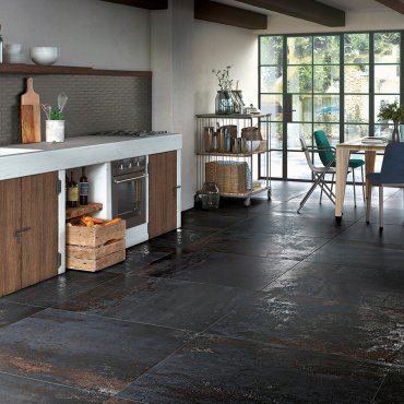 Costruire Metallo Nero 100X100 Rett. R10 Serenissima Ceramiche