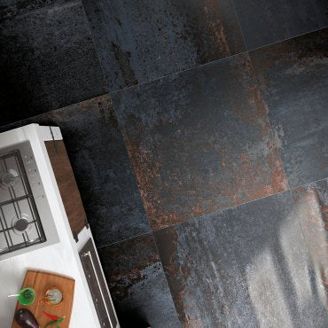 Costruire Metallo Nero 50x100 Rett. R10 Serenissima Ceramiche