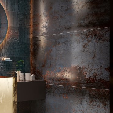 Costruire Metallo Nero 30X120 Rett. R10 Serenissima Ceramiche