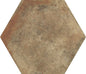 Cotto Artigianale Senese Esagona 40x35 Bordo Nat. Matt Savoia Italia