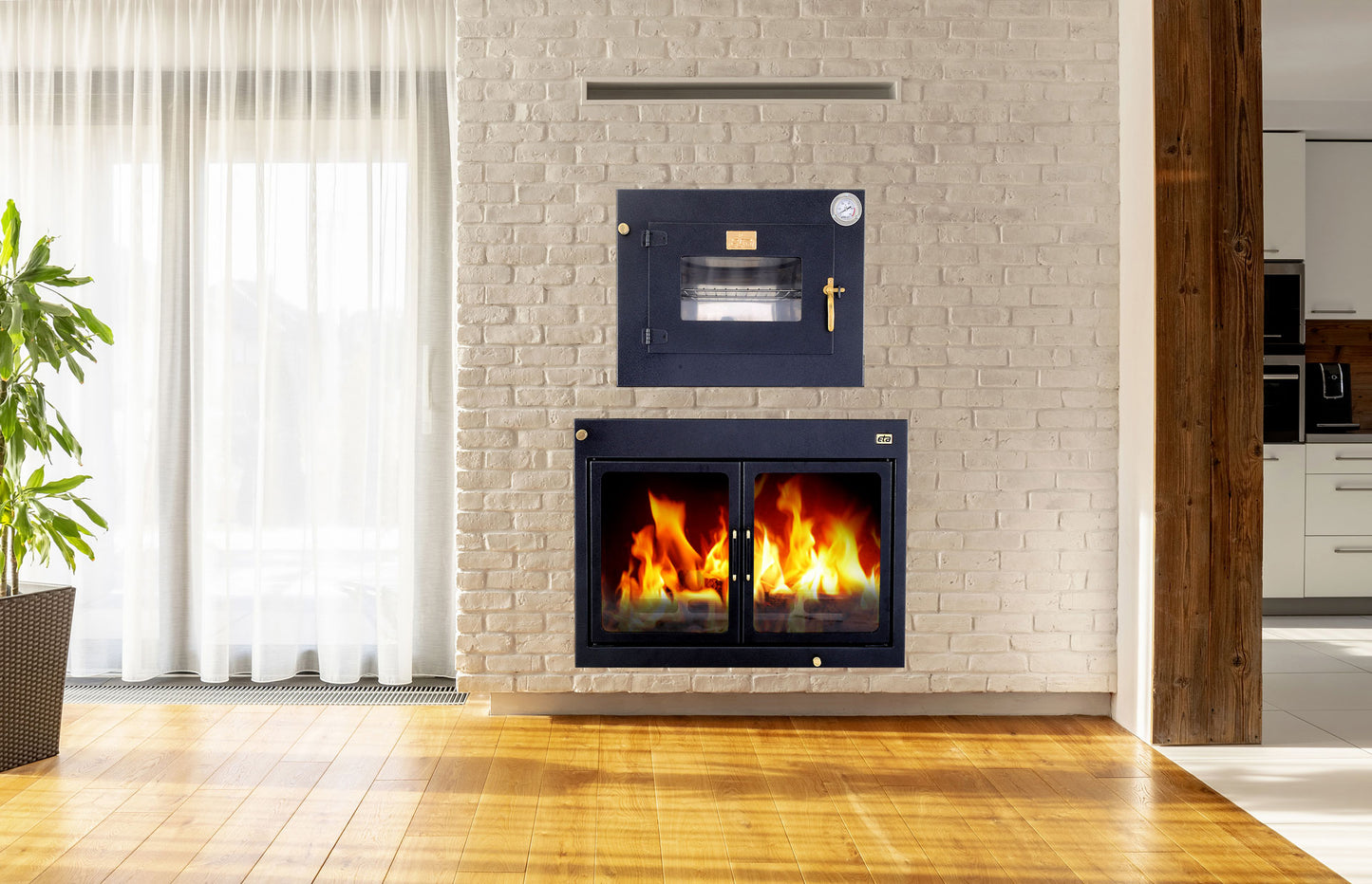 Termocamino a Legna CV 60 con Forno – ETA Kamini
