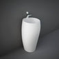 Cloud Lavabo Autoportante C/Foro per rubinetto Bianco Opaco Rak Ceramics