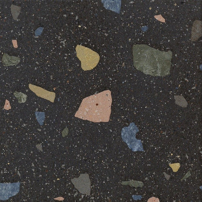FOREVER COLOR TERRAZZO BLACK 20X20 CIR CERAMICHE
