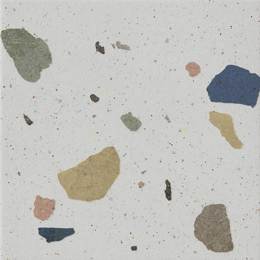 FOREVER COLOR TERRAZZO WHITE 20X20 CIR CERAMICHE