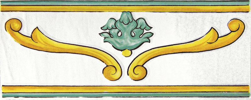 Cotto Mediterraneo Listello Vesuvio Verde 11,5X30 Savoia Italia