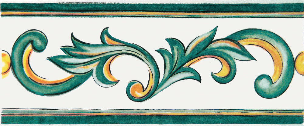 Cotto Mediterraneo Listello Nerella Verde 11,5X30 Savoia Italia