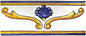 Cotto Mediterraneo Listello Vesuvio Blu 11,5X30 Savoia Italia