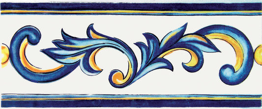 Cotto Mediterraneo Listello Nerella Blu 11,5X30 Savoia Italia