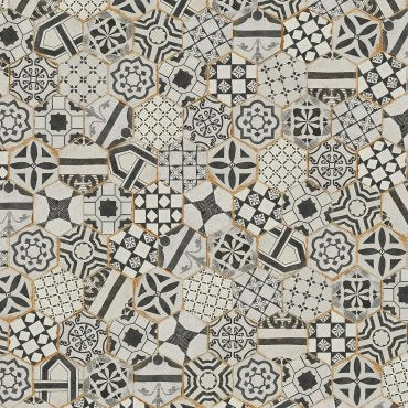 COTTO DEL CAMPIANO DECORO ESAGONA CAMPIANO MIX NATURALE 15,8X18,3 CIR CERAMICHE