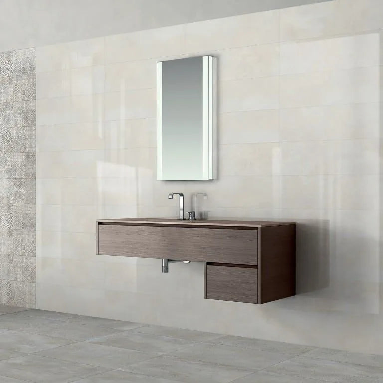 Harmony Pearl White 25×75 cm Lucido Rettificato Evoluzioni Ceramiche