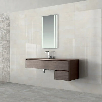 Harmony Pearl White 25×75 cm Lucido Rettificato Evoluzioni Ceramiche