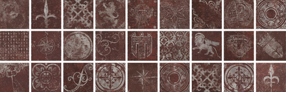 Molo Audace decoro molo rosso mix 20x20 Cir ceramiche