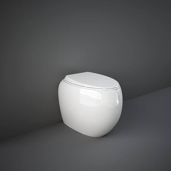 Cloud Vaso filo muro rimless fissaggio nascosto bianco alpino Rak