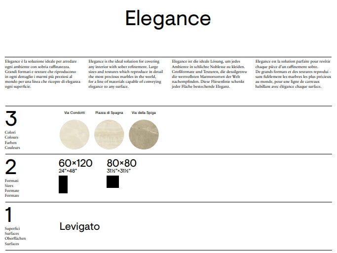 Elegance Via Della Spiga Lev./Rett. 60x120 Piemme Ceramiche