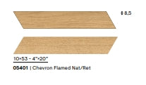 Solorovere Flamed Chevron Nat./Ret. 10x53 Piemme Ceramiche