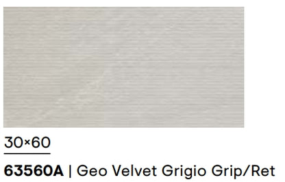 Geostone Geo Velvet Grigio Grip 30x60 Piemme Ceramiche