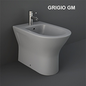 Bidet filo muro erogazione rubinetto grigio opaco matt Feeling Rak