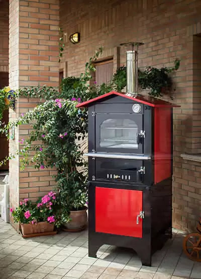 Forno a Legna Silver 60 Rosso Tranquilli Forni