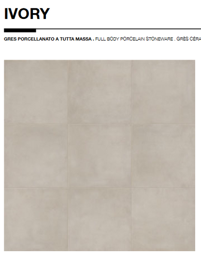 Infinity Ivory Wax/Rett. 80x80 Cercom Ceramiche