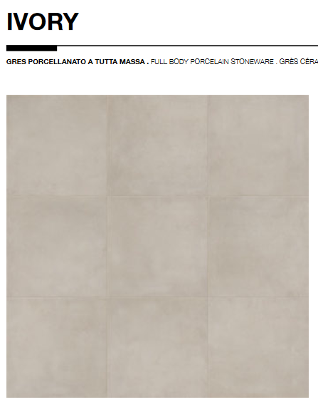 Infinity ivory Rett. 60x60 Cercom ceramiche