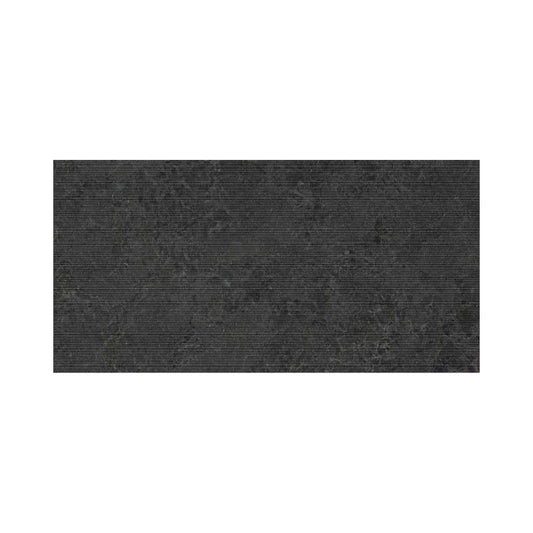 LIMESTONE BELGIUM BLACK RIBBED NATURALE RETTIFICATO 60X120 - CERAMICHE PIEMME
