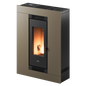 Luce Plus 9 Flexit Metallo Light Bronze Stufa a Pellet 8,5 Kw Canalizzata Ad Aria CADEL