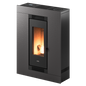 Luce Plus 9 Flexit Metallo Titanium Stufa a Pellet 8,5 Kw Canalizzata Ad Aria CADEL