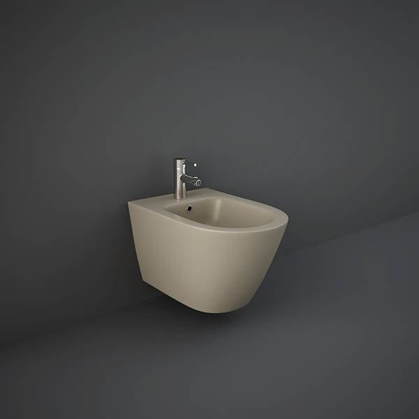 Feeling Bidet sospeso fissaggio nascosto cappuccino opaco matt erogazione rubinetto Rak