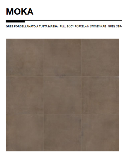 Infinity moka Wax/Rett. 80x80 Cercom ceramiche