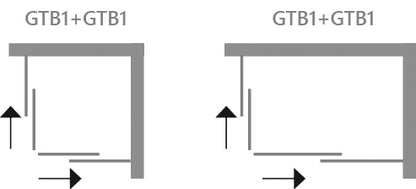 Essential Lato Doccia cm 73-75 Cristallo Trasparente 6 mm