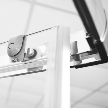 Essential Lato Doccia cm 93-95 Cristallo Trasparente 6 mm