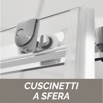 Essential Nicchia Doccia cm 156-160 Cristallo Trasparente 6 mm