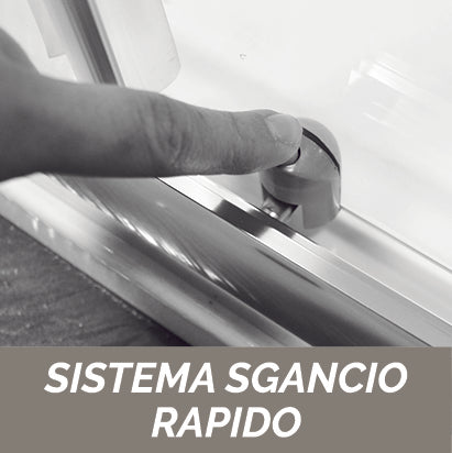 Essential Nicchia Doccia cm 126-130 Cristallo Trasparente 6 mm