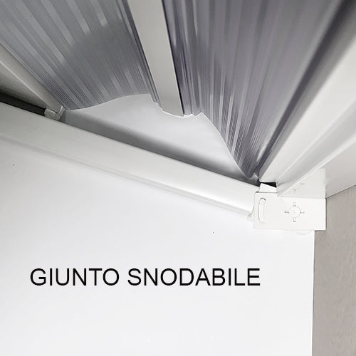 Rosy Plisse 90x90 Box Doccia 2 lati a soffietto