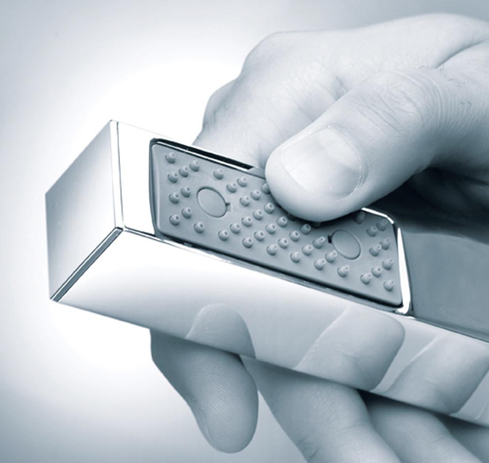 Cube Doccetta Monogetto Ottone Cromo Bossini