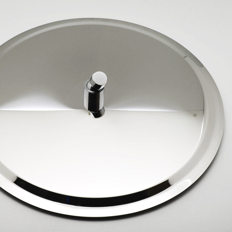 Soffione Doccia Tondo Slim Acciaio Inox D.250