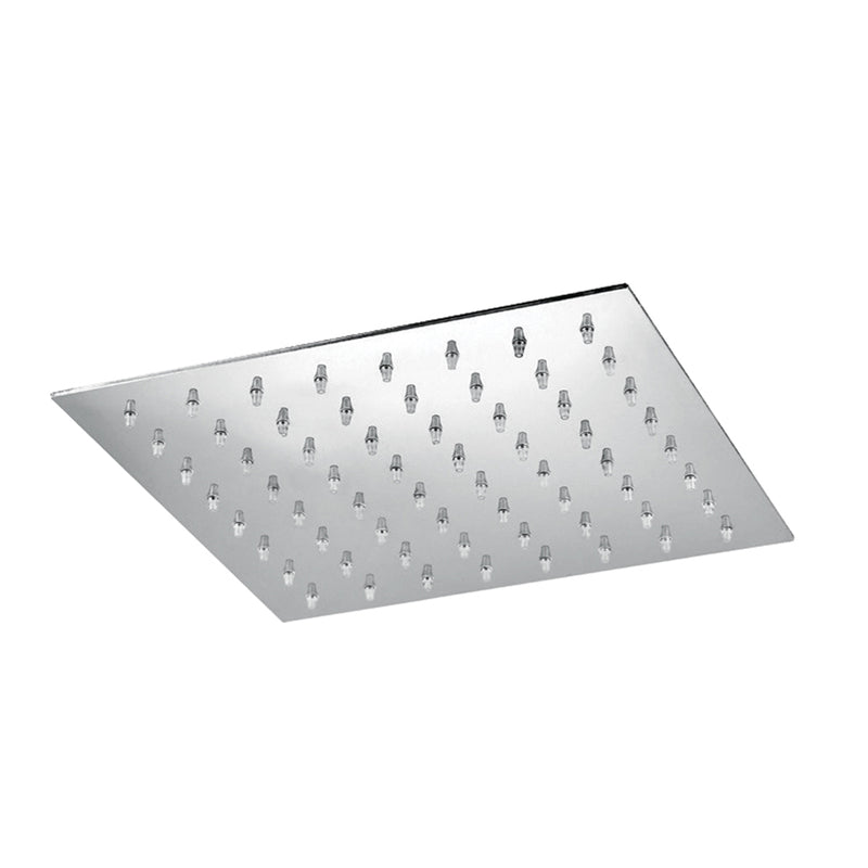 Square shower head 25x25 Extra Flat Stainless Steel