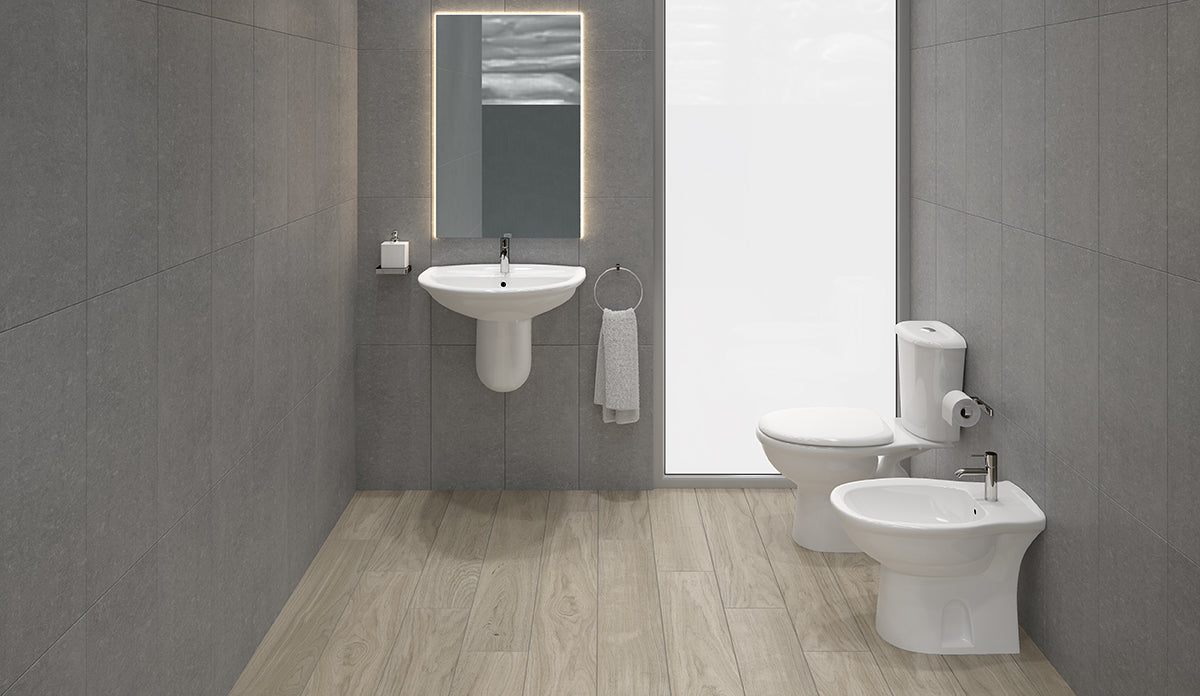 Karla Vaso Monoblocco Scarico a Muro Rak Ceramics