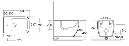 Metropolitan Bidet Sospeso Rak