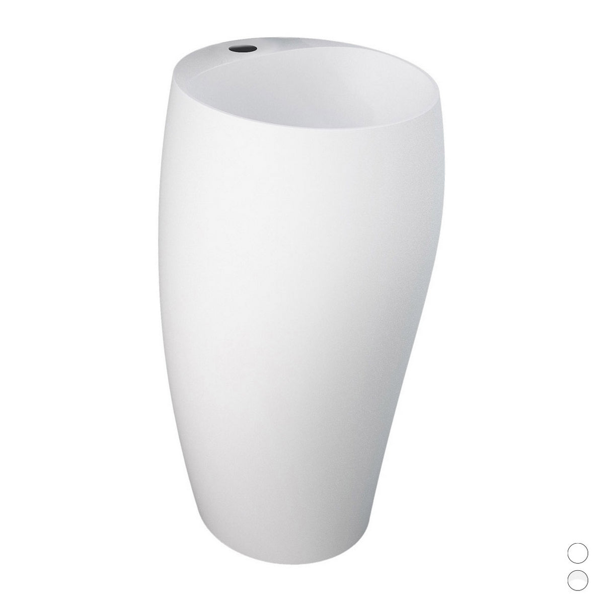 Cloud Lavabo Autoportante C/Foro per rubinetto Bianco Alpino Rak Ceramics
