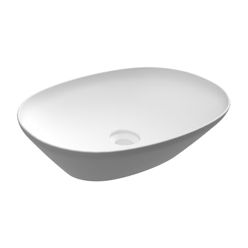 Variant Lavabo da Appoggio Ovale (senza foro) cm50x36 Bianco.