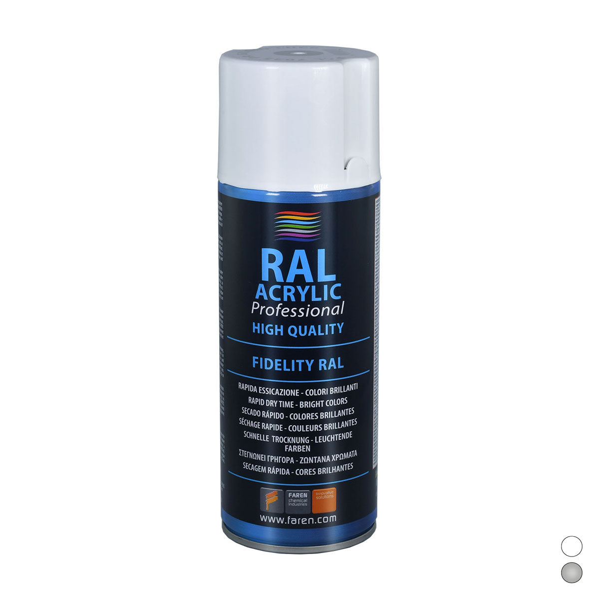 Spray antiruggine grigio.