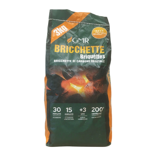 Bricchette di Carbone Vegetale 3 Kg Dianflex