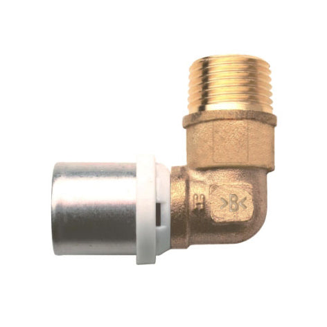 RACCORDO CURVO MASCHIO IBP A PRESSARE PER MULTISTRATO M 3/4X26