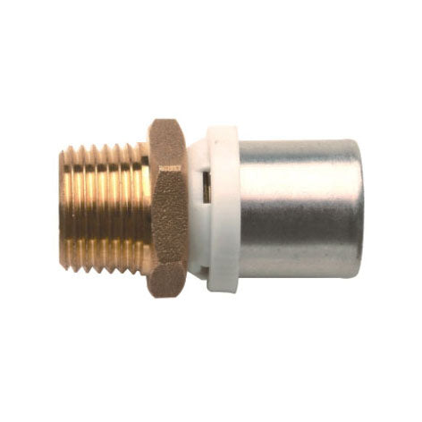 RACCORDO DIRITTO MASCHIO IBP A PRESSARE PER MULTISTRATO M3/4X26