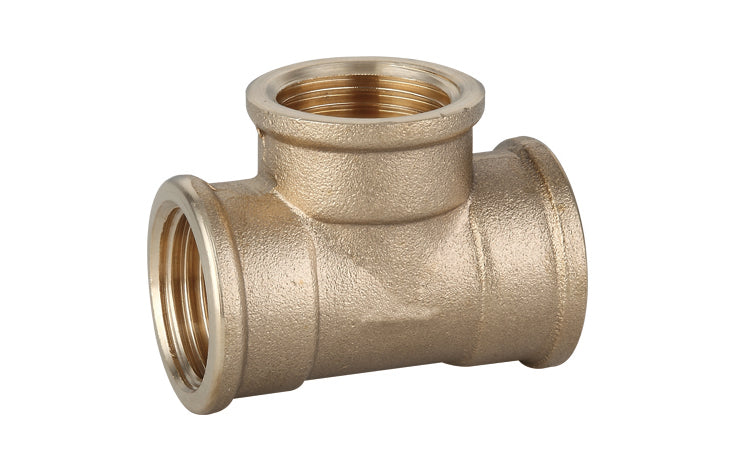 Tee FF 1/2" Ottone Giallo Ibp