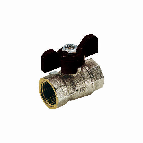 Valvola a Sfera FF 1/2" Mistral a Passaggio Standard c/Farfalla Tiemme